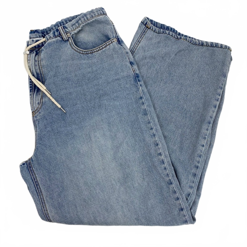 Rails Light Wash Normandie Drawstring Wide Leg Jeans | Women’s Regular 10